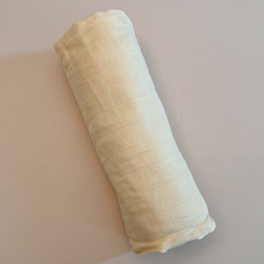 Buttermilk Muslin Swaddle Blanket