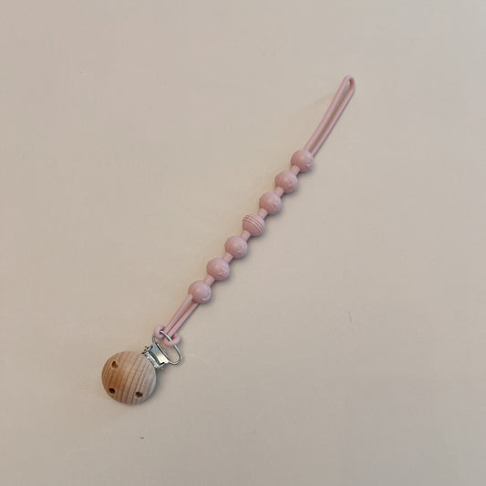 Light Pink Sun, Moon & Star Pacifier Clip