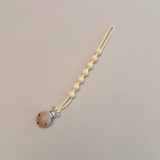 Buttermilk Sun, Moon & Star Pacifier Clip