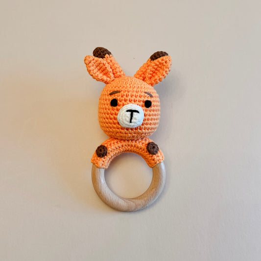 Orange Giraffe Rattle