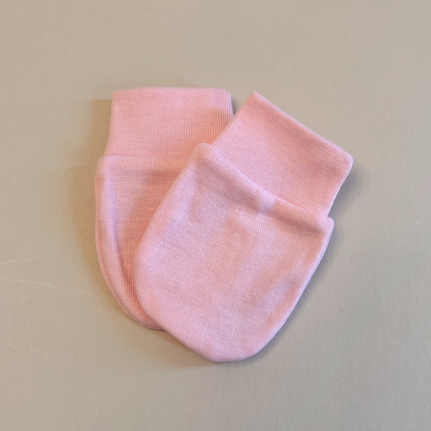 Soft Pink Baby Mittens