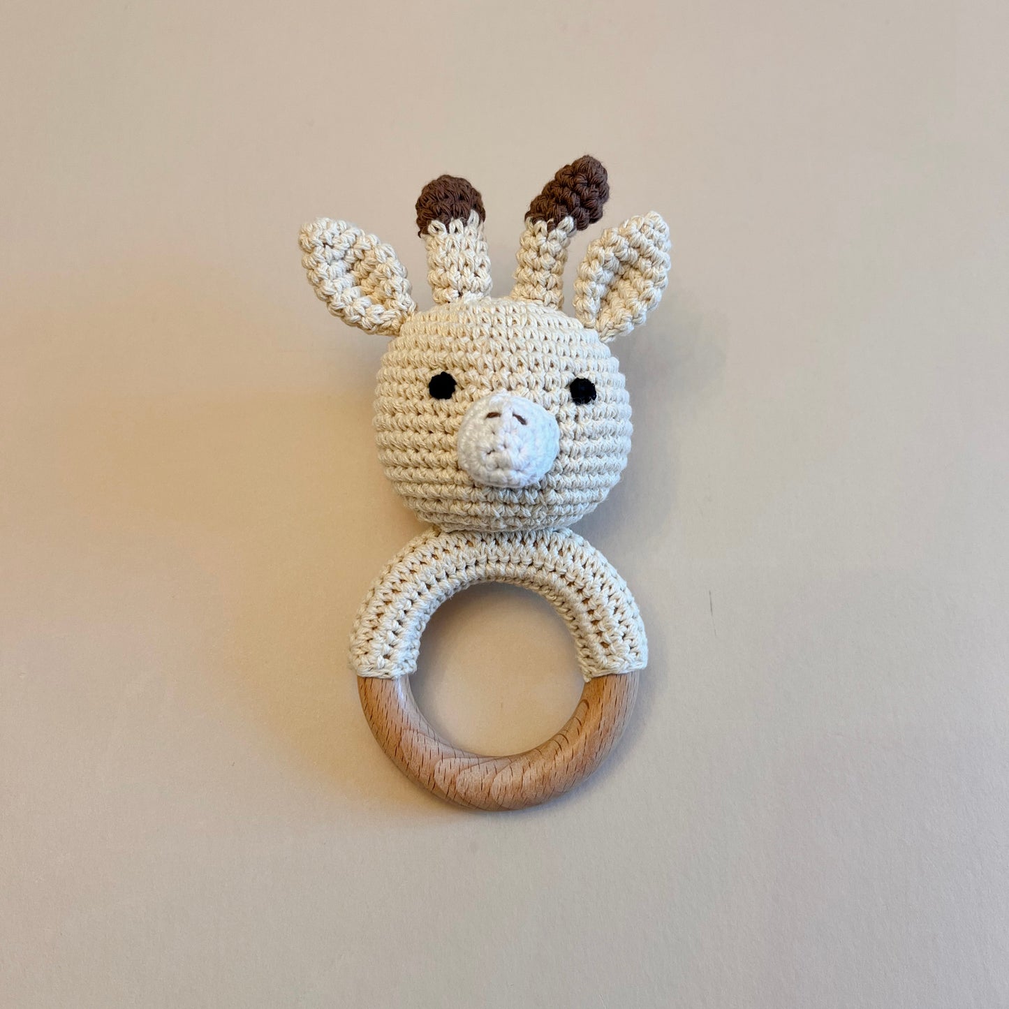 Beige Giraffe Rattle
