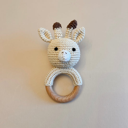 Beige Giraffe Rattle