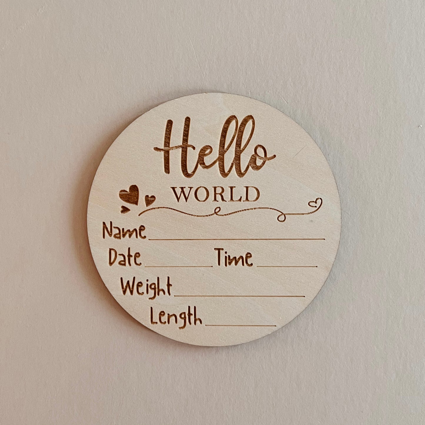 Hello World Announcement Sign #2