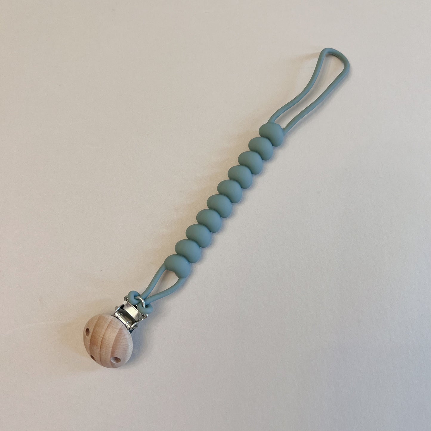 Jade Hearts Pacifier Clip