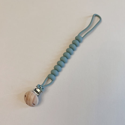 Jade Hearts Pacifier Clip