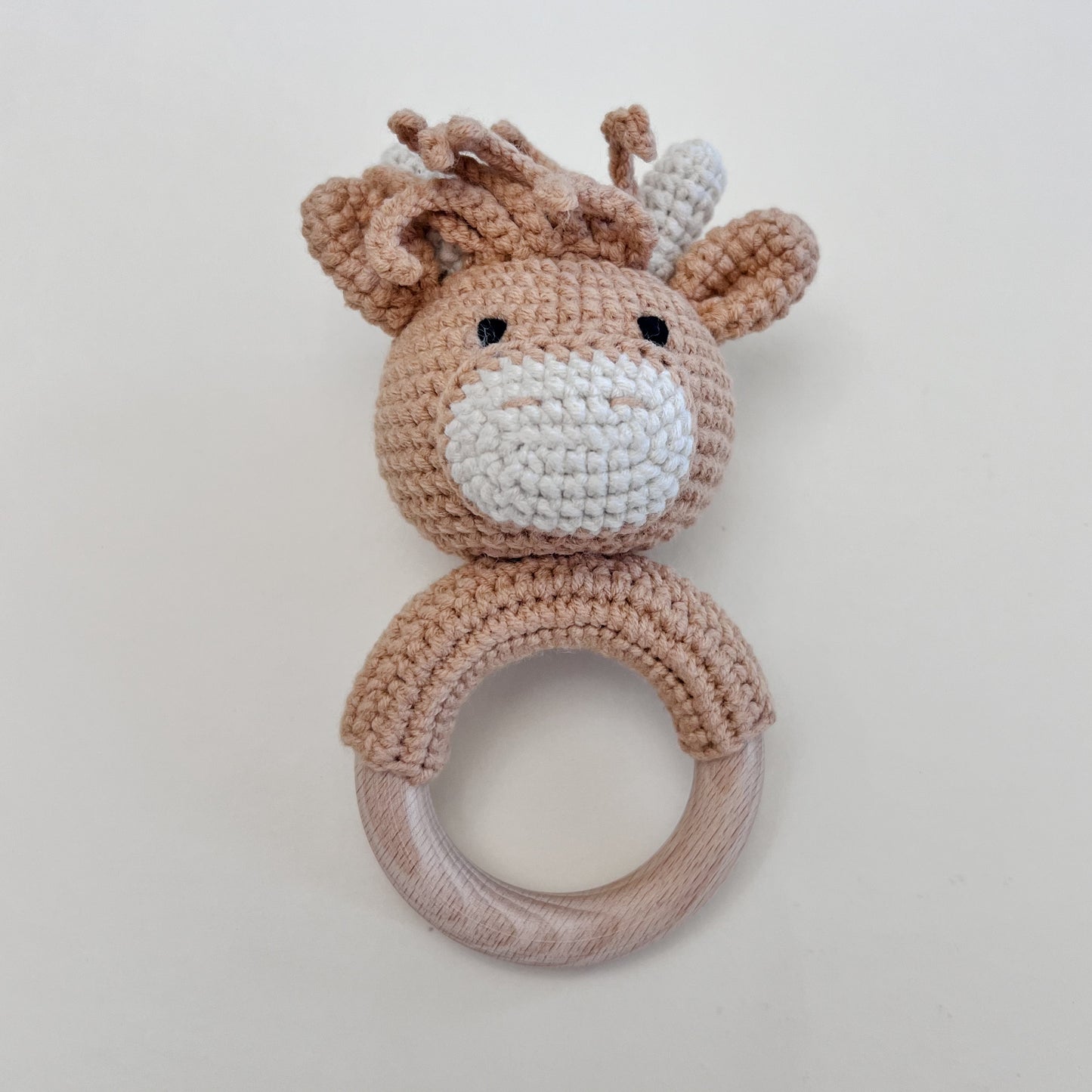 Tan Cow Rattle
