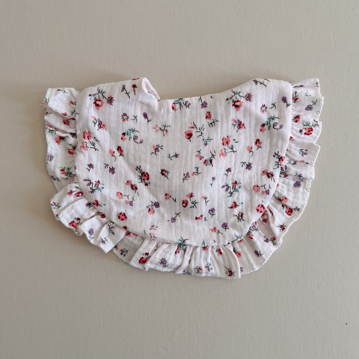 Blossoms Pink Lace Bib