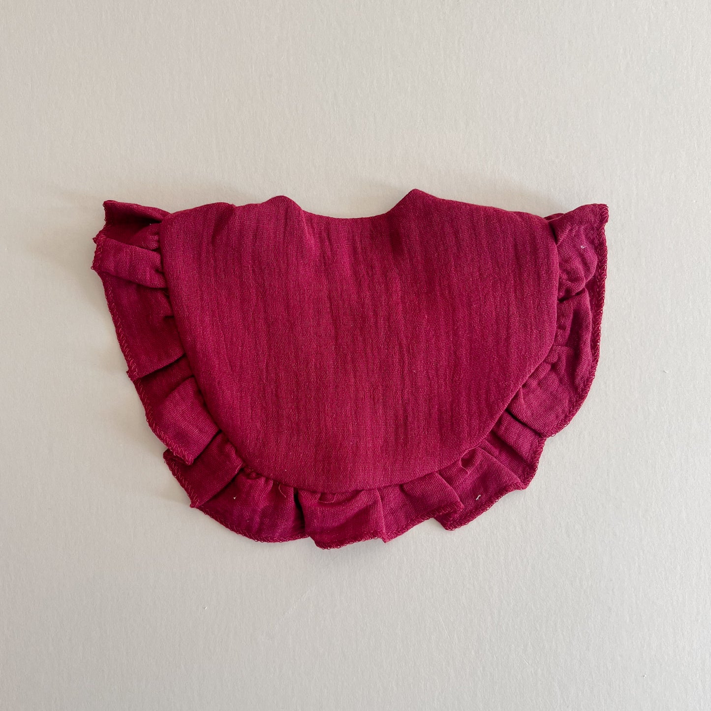Maroon Lace Bib