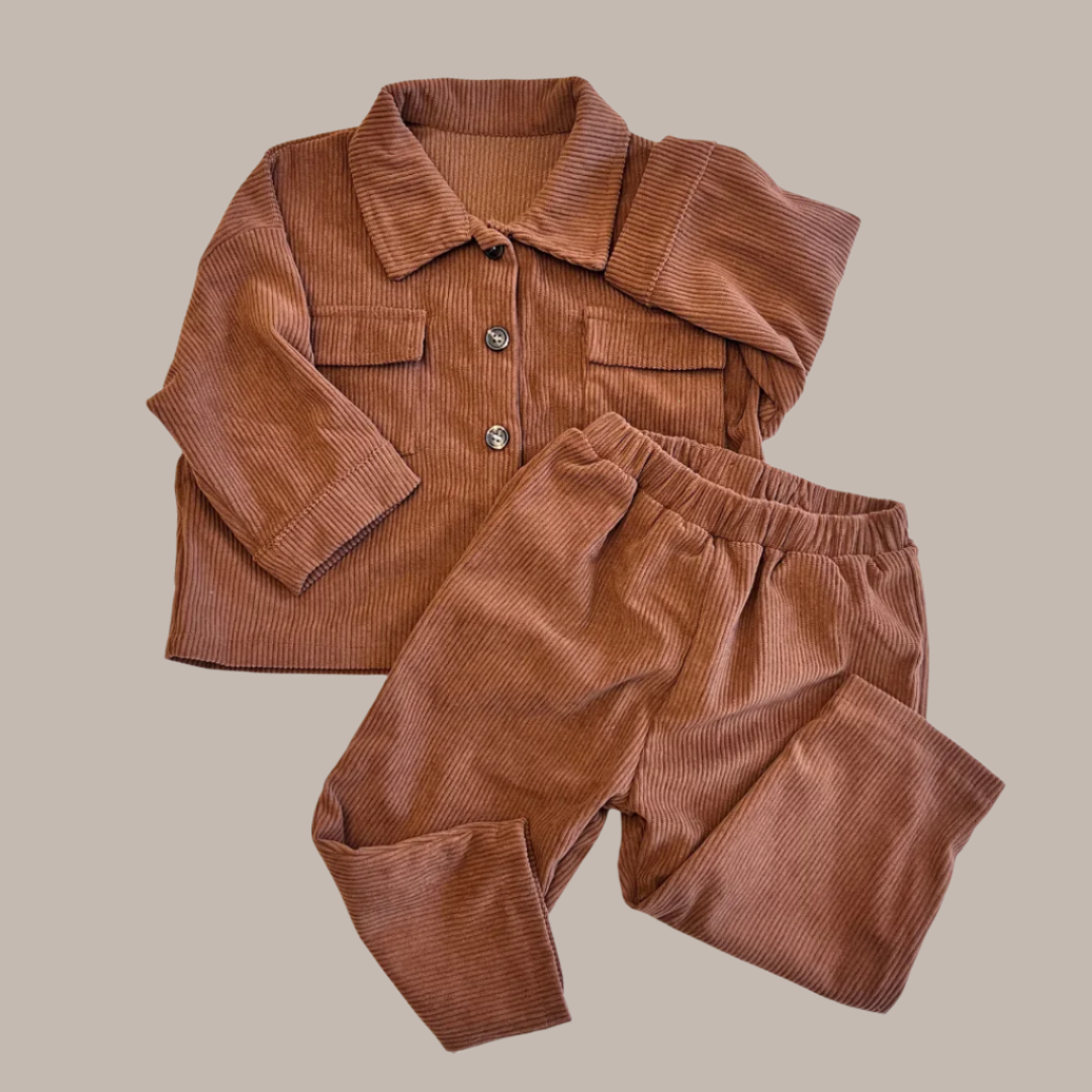 Gingerbread Corduroy Set