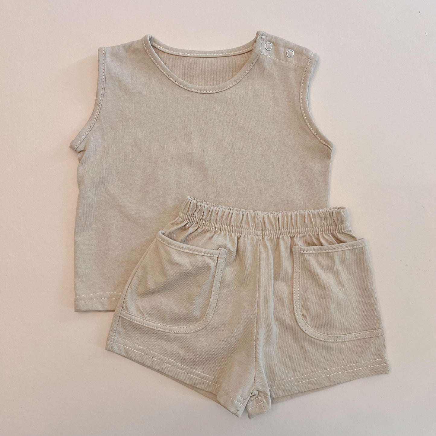 Oat Sleeveless Set