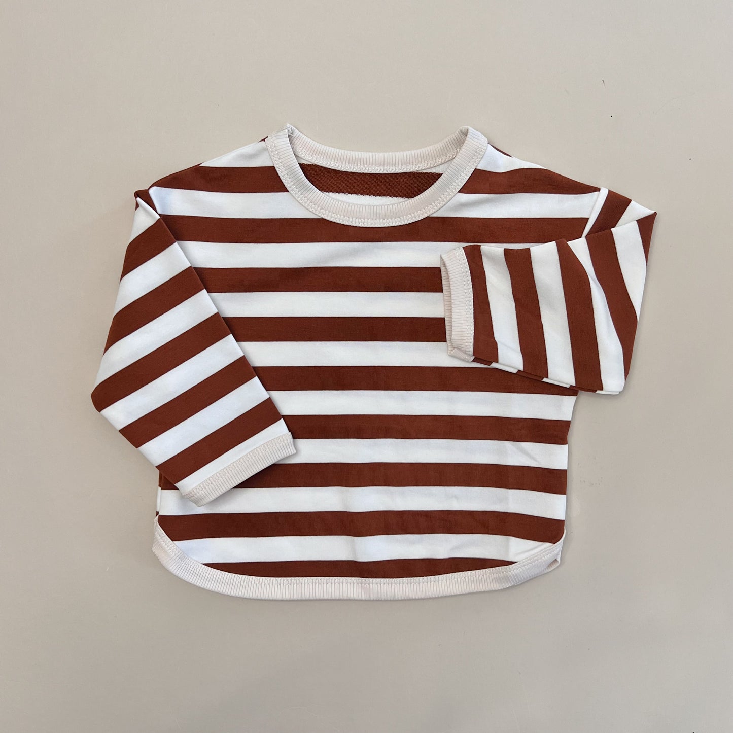 Brown Striped Sweater