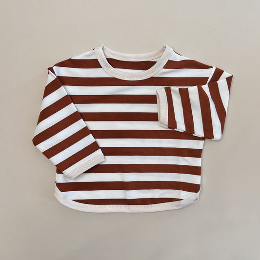 Brown Striped Sweater