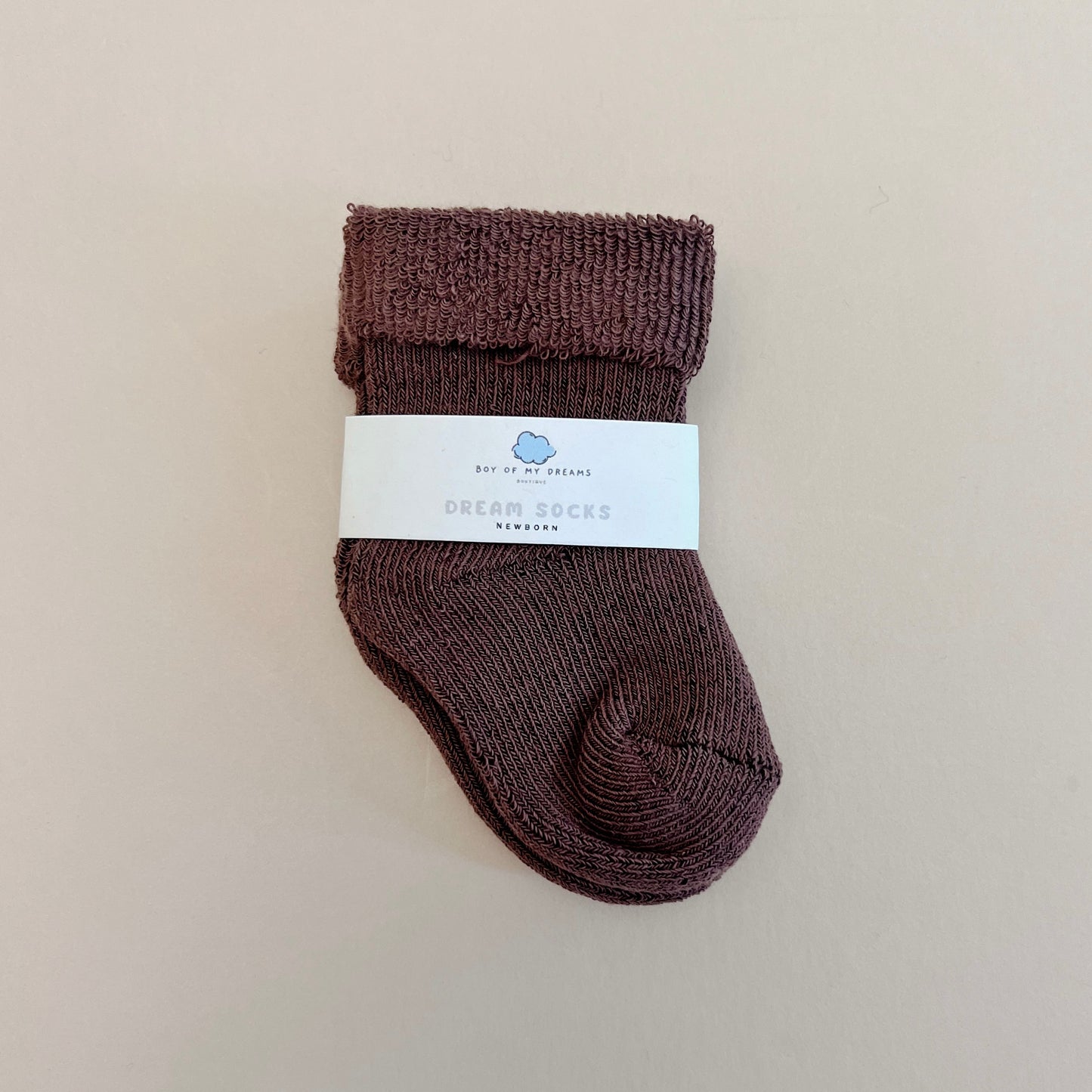 Chocolate Cozy Baby Socks