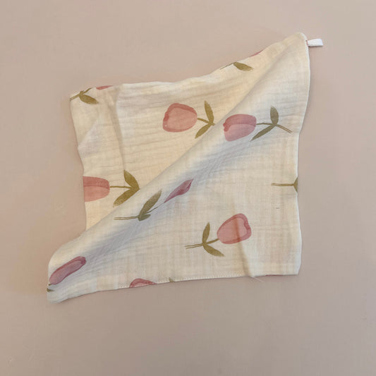 Tulips Baby Burp Cloth