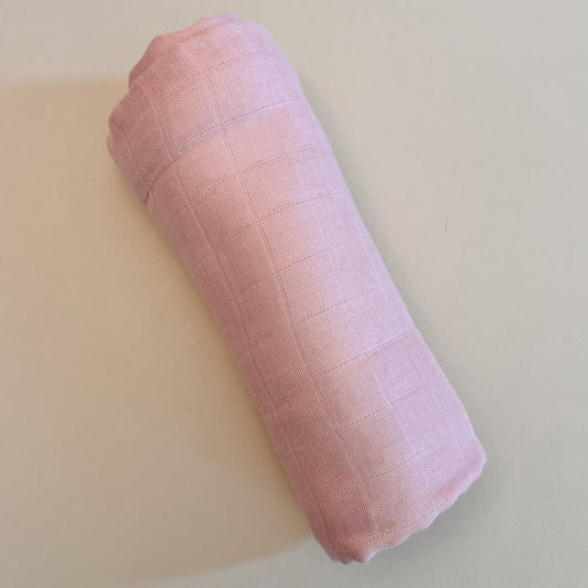 Cherry Pink Muslin Swaddle Blanket