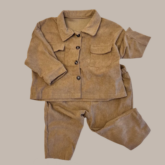 Golden Brown Corduroy Set