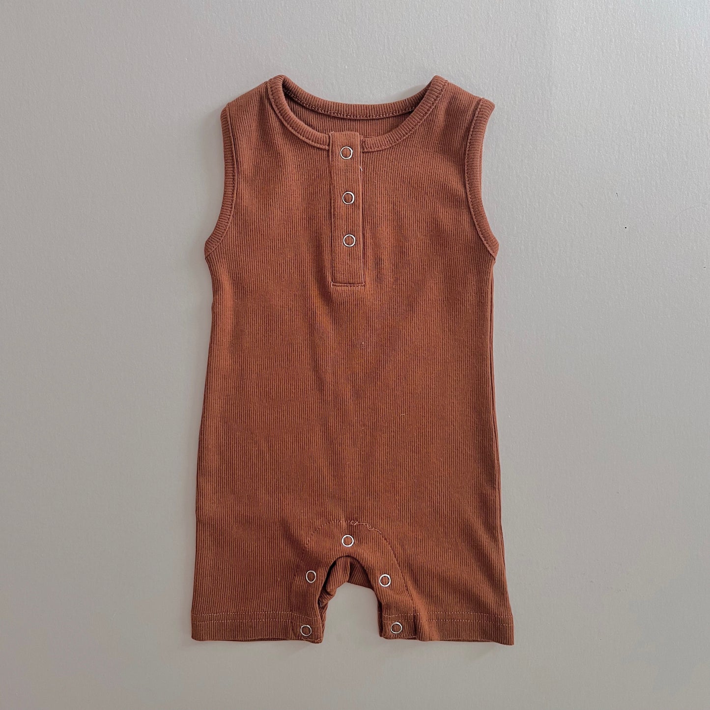 Sandstone Sleeveless Short Romper