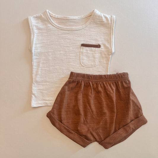 Fawn Sleeveless Set