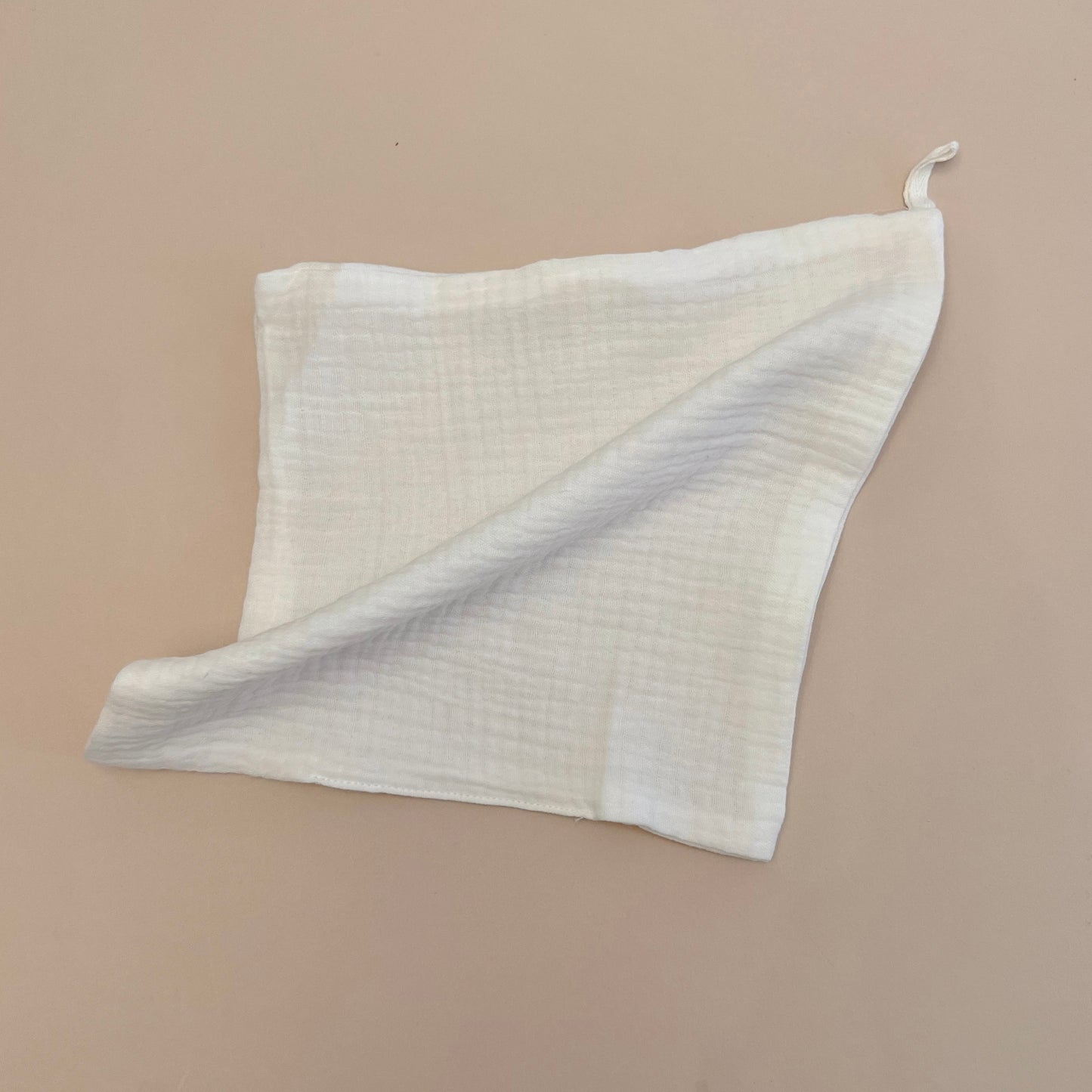 White Baby Burp Cloth