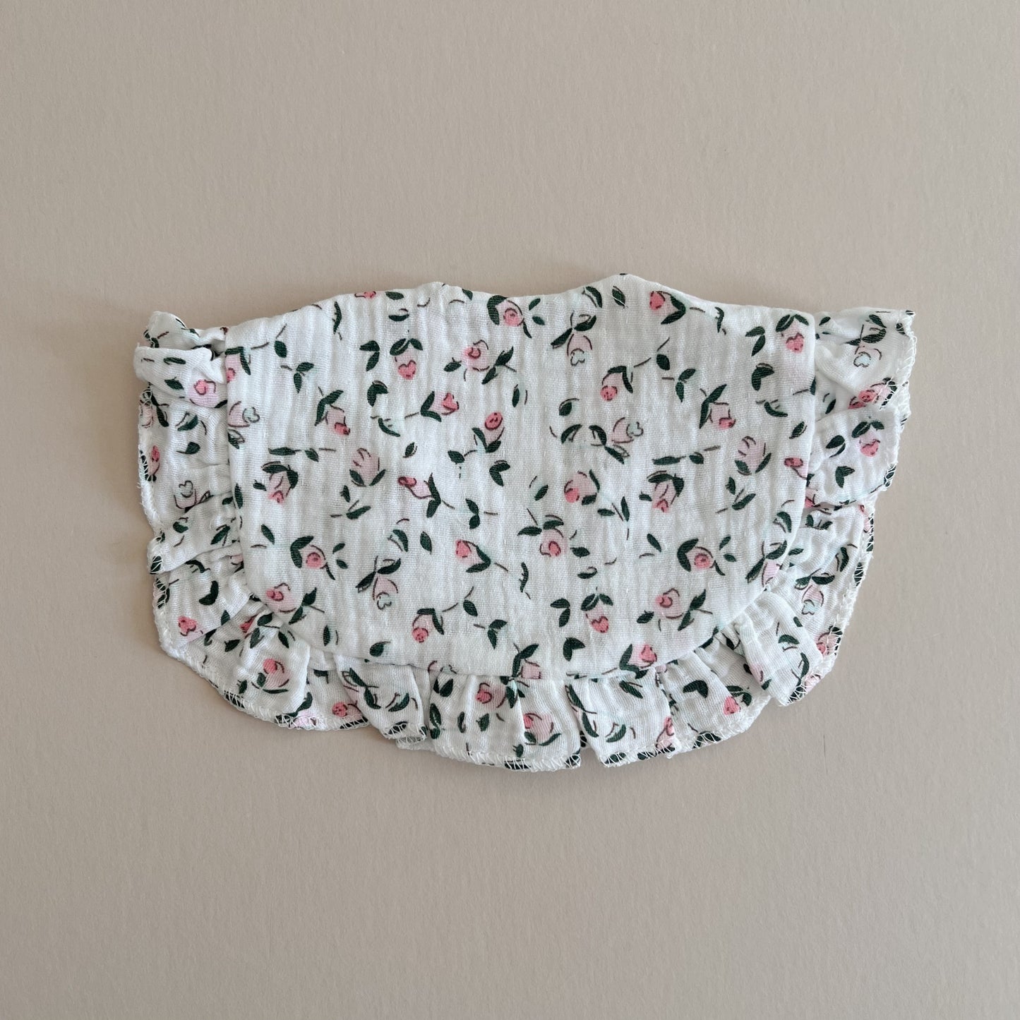 Rose Buds Lace Bib