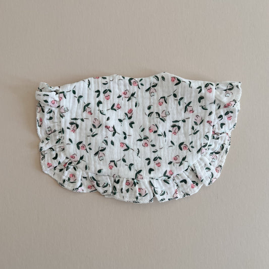 Rose Buds Lace Bib