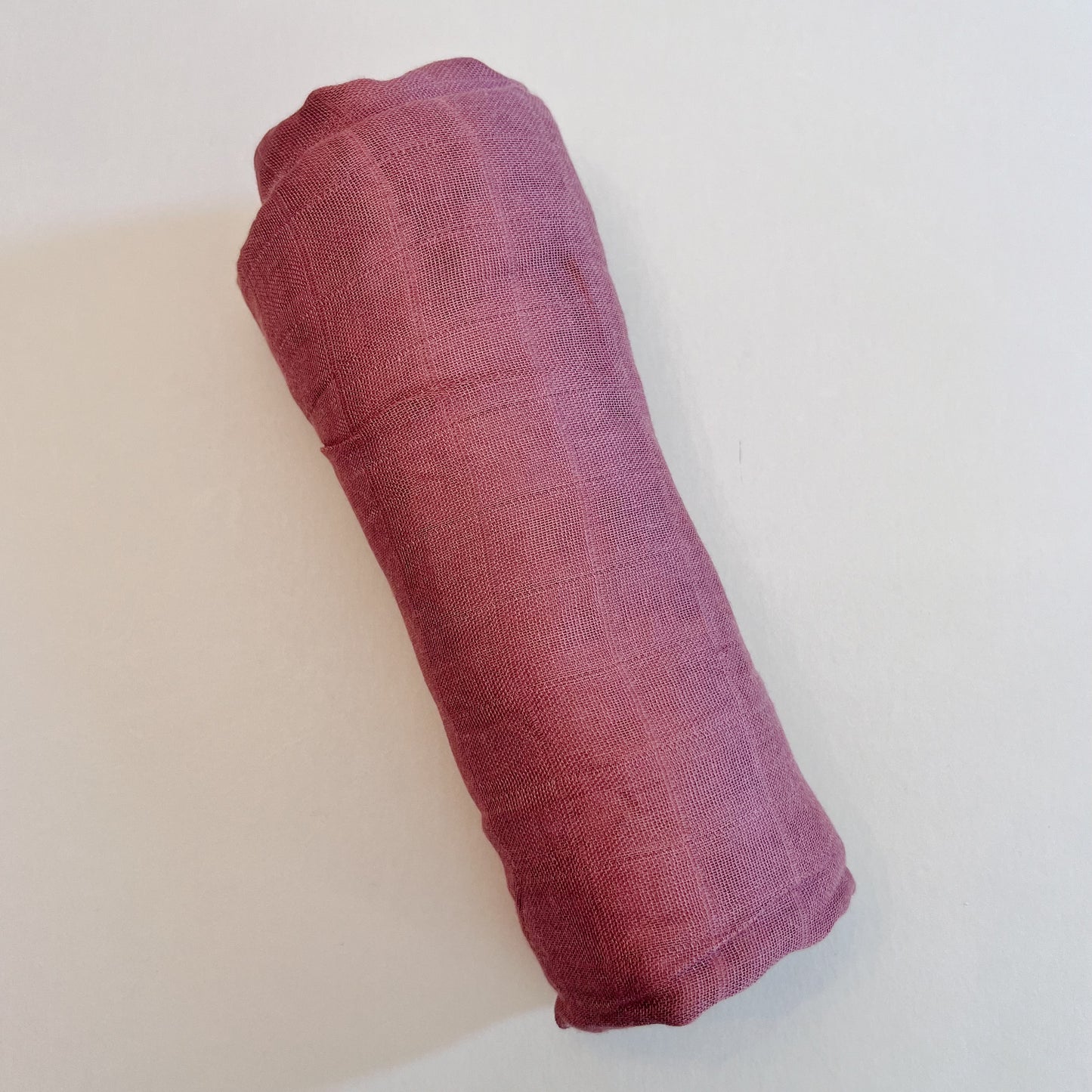 Dusty Rose Muslin Swaddle Blanket