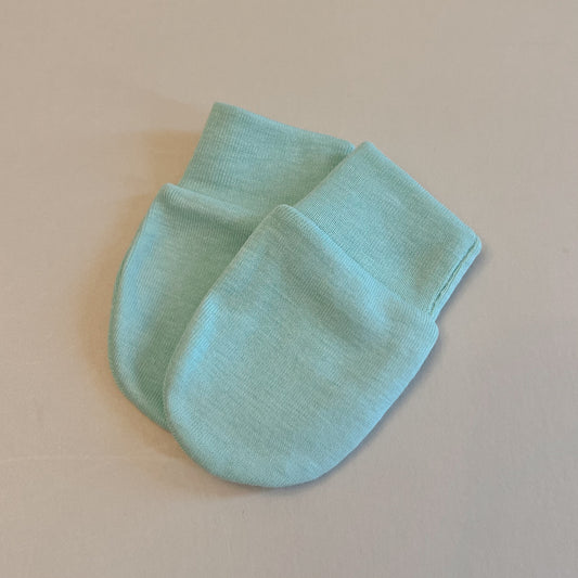 Light Green Baby Mittens