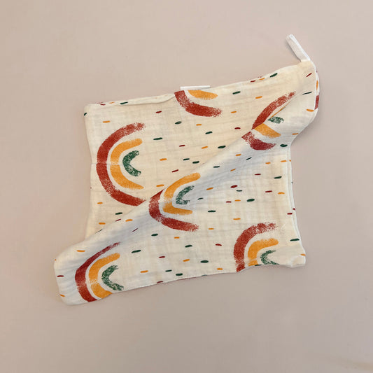 Rainbow Baby Burp Cloth #2
