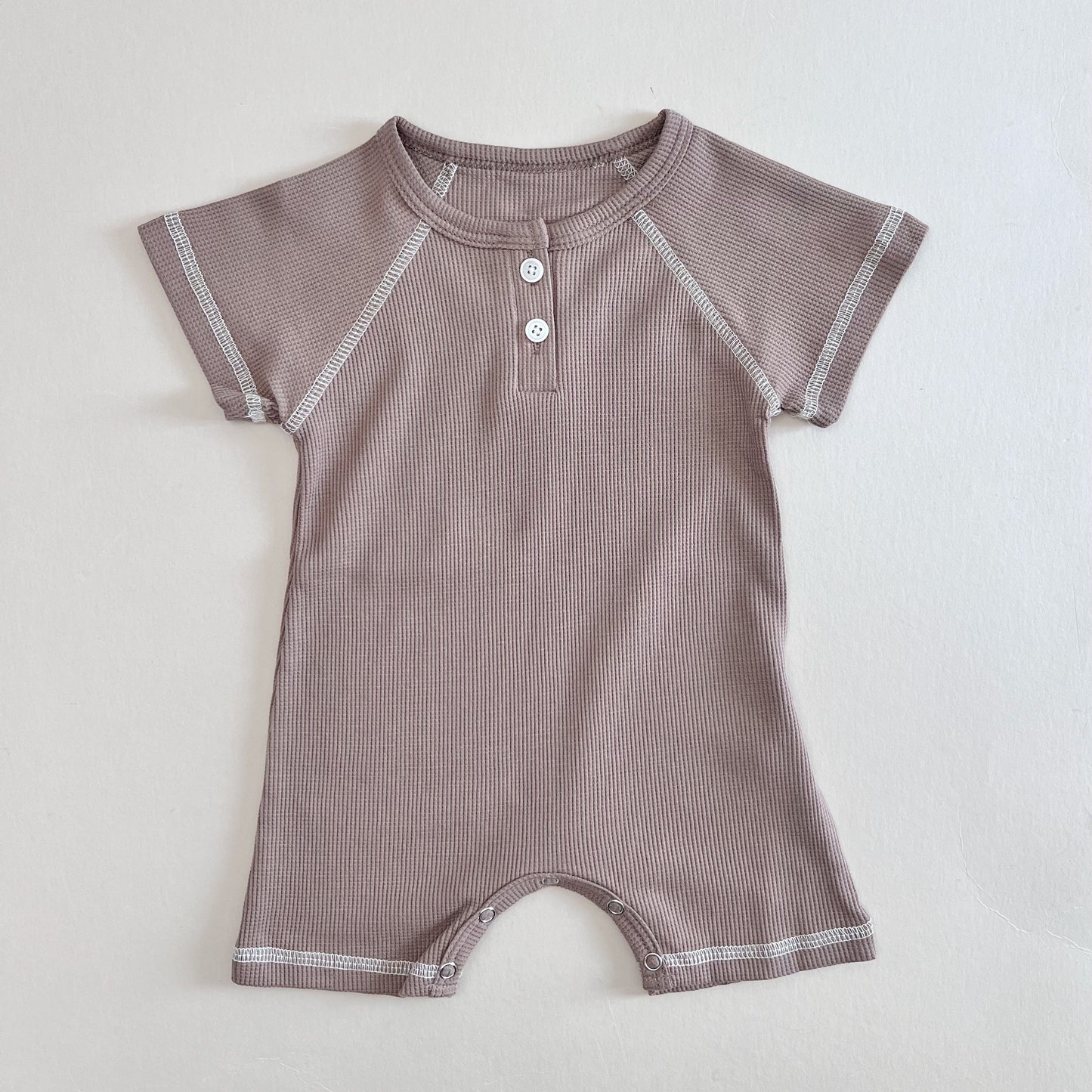 Taupe Cotton Romper