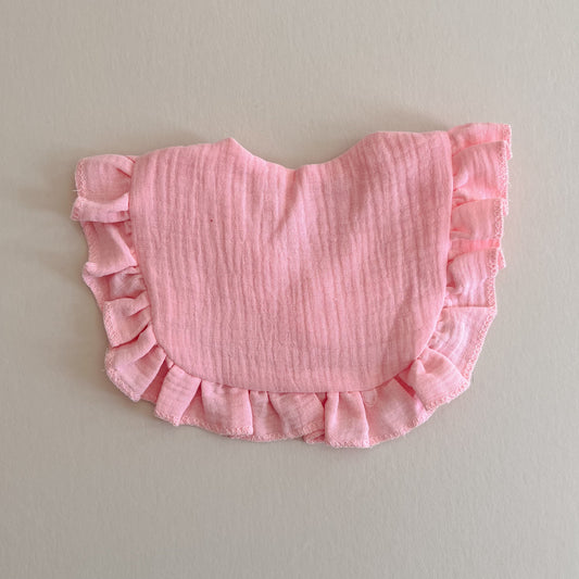 Neon Pink Lace Bib
