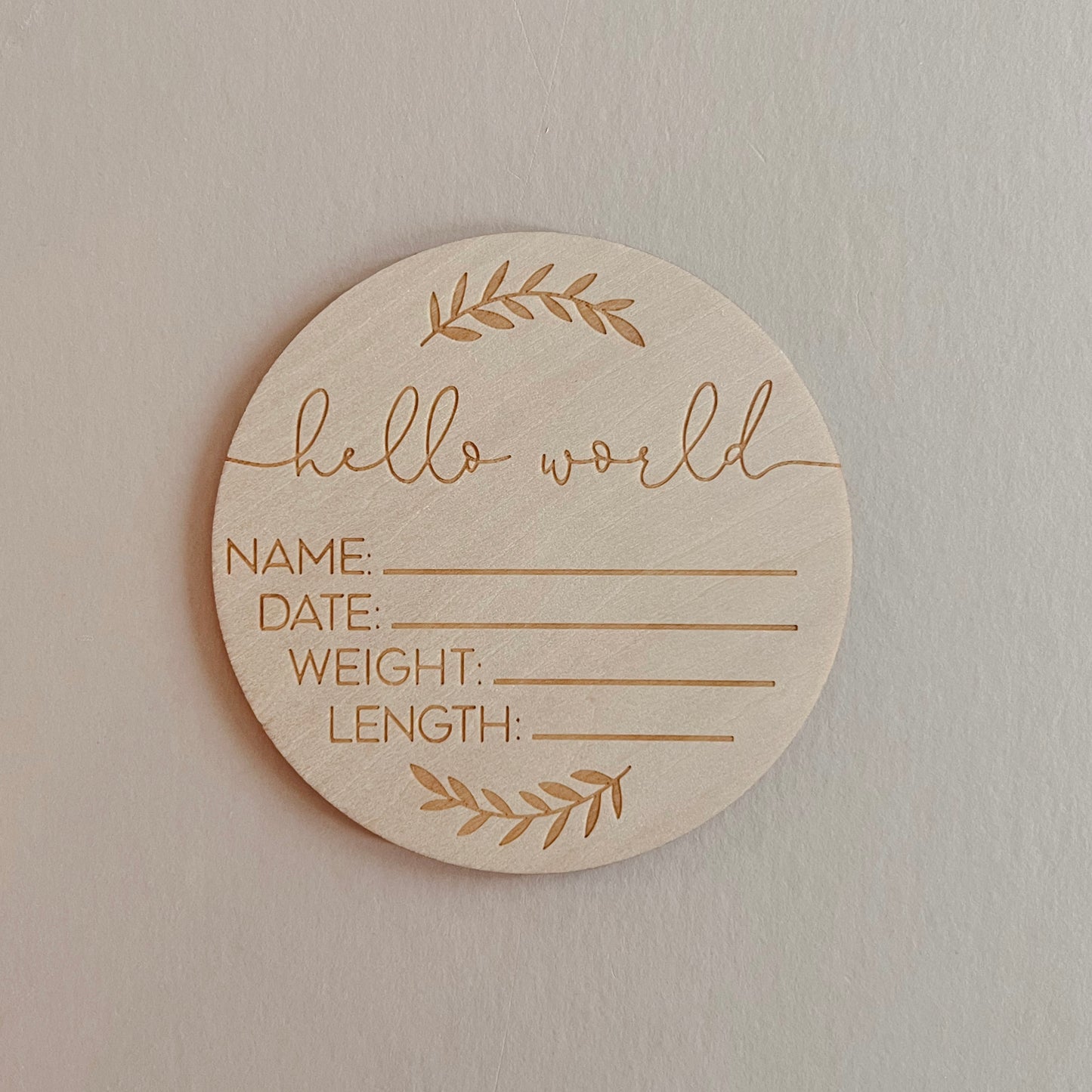 Hello World Announcement Sign #1