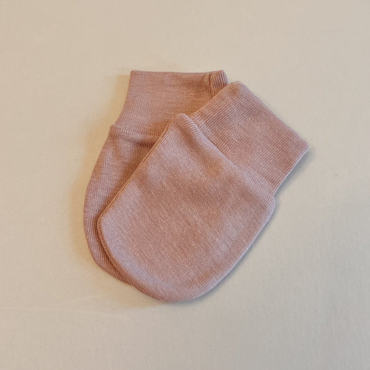 Light Mauve Baby Mittens