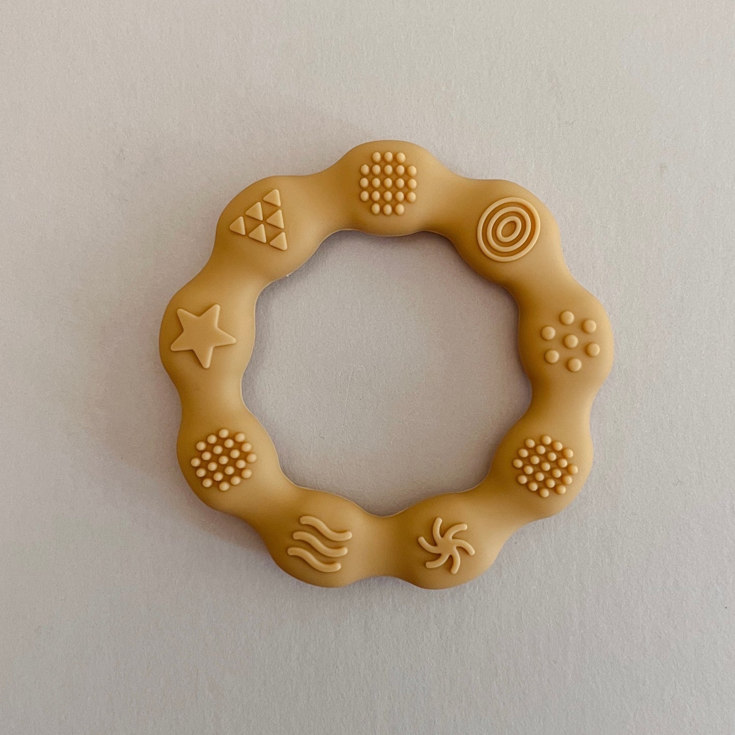 Mustard Silicone Teether