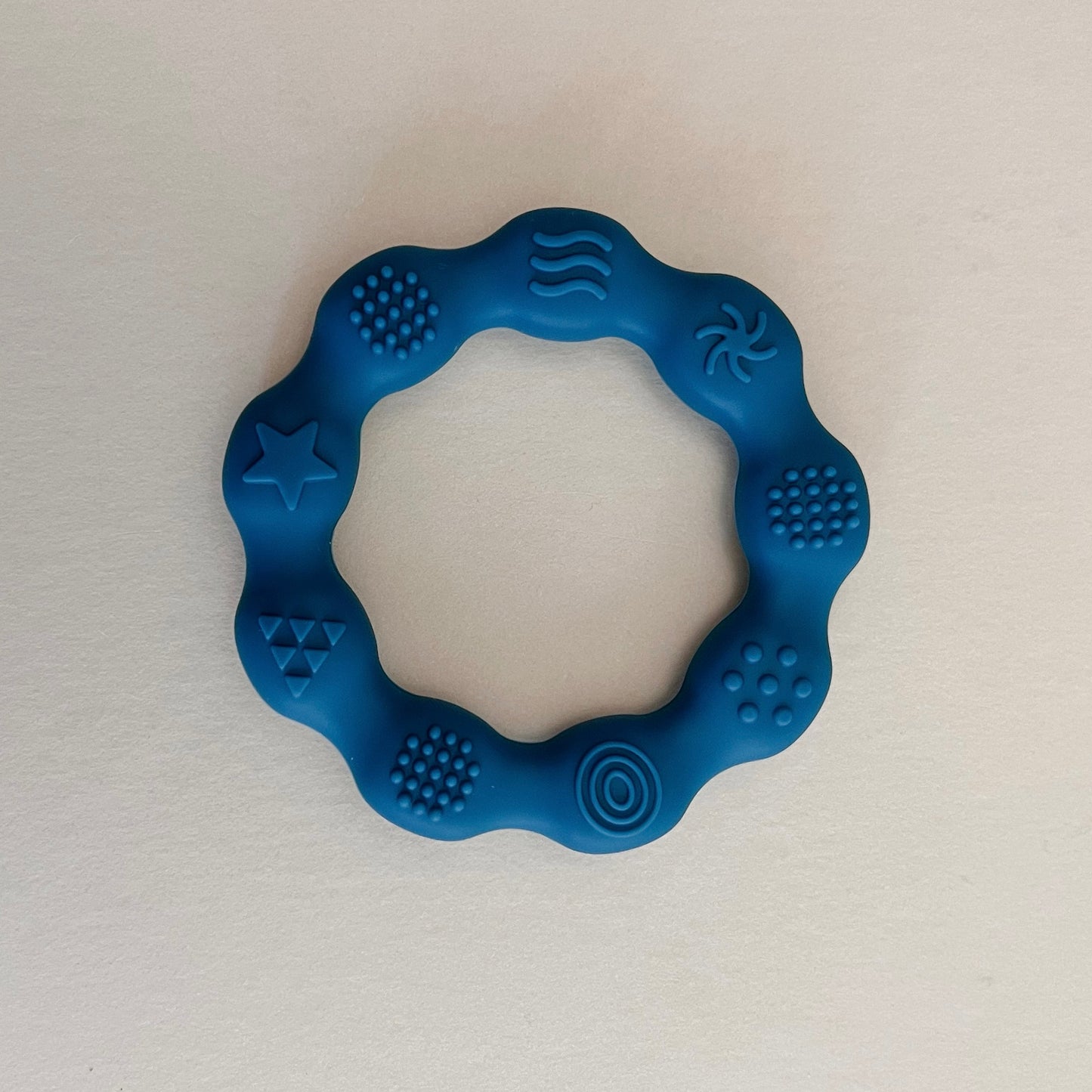 Dark Turquoise Silicone Teether