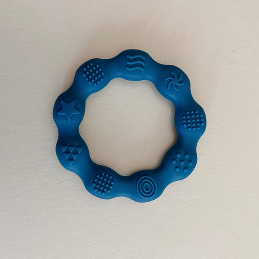 Dark Turquoise Silicone Teether