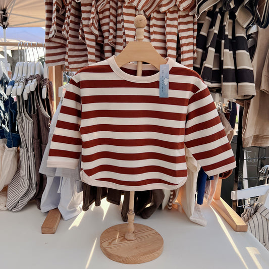 Brown Striped Sweater