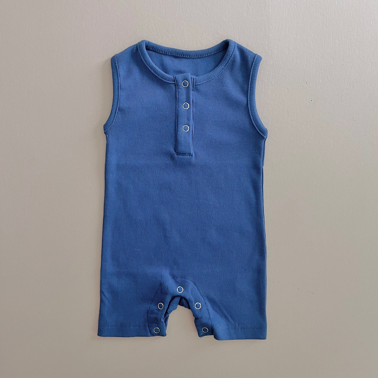 Cobalt Sleeveless Short Romper