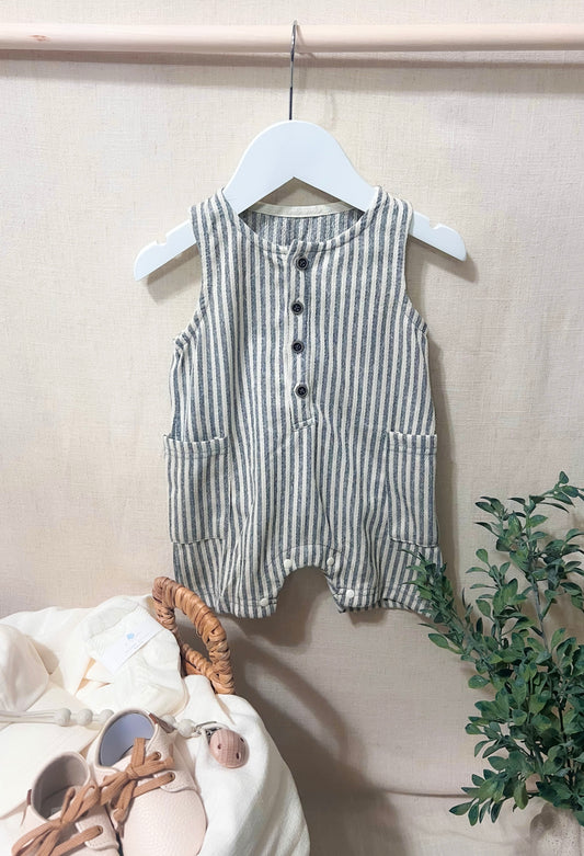 Oslo Striped Sleeveless Romper