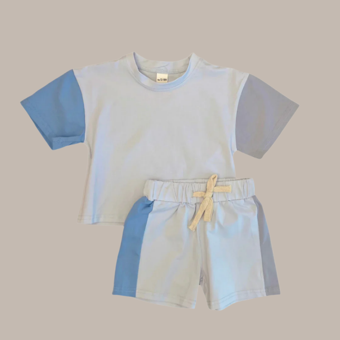 Winter Blue Color Block Set