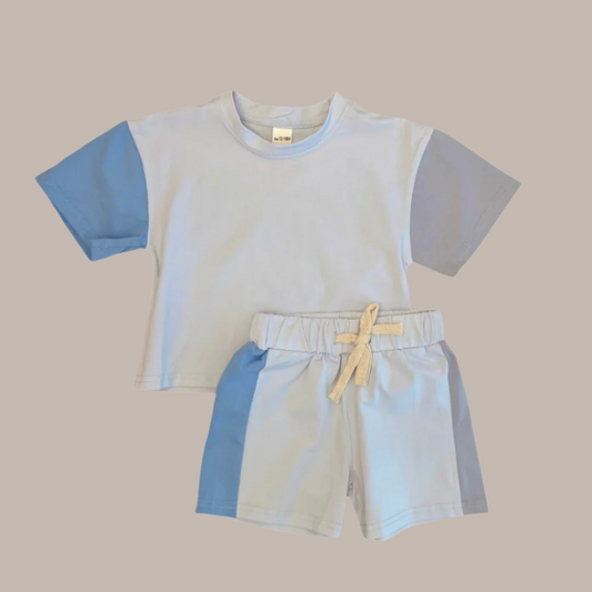 Winter Blue Color Block Set