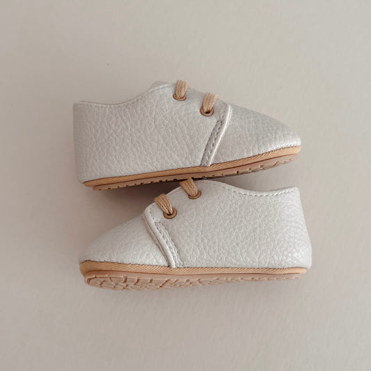 Beige Oxford Shoes