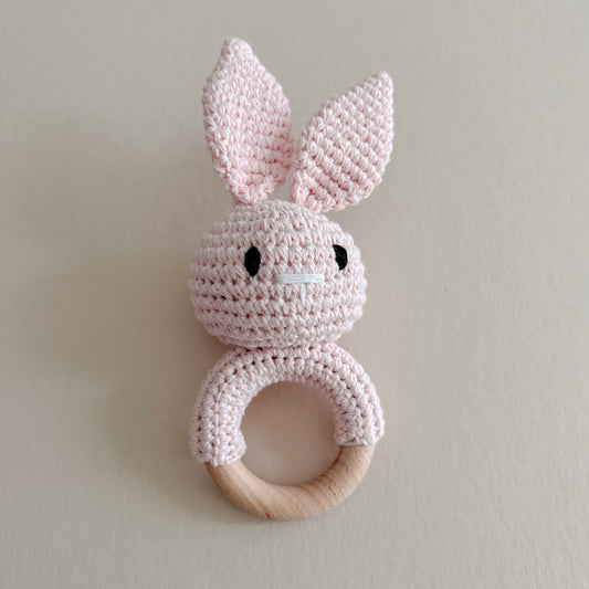 Pink Bunny Rattle
