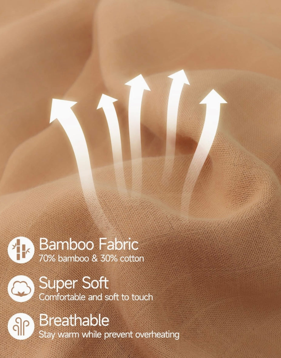 Almond Muslin Swaddle Blanket