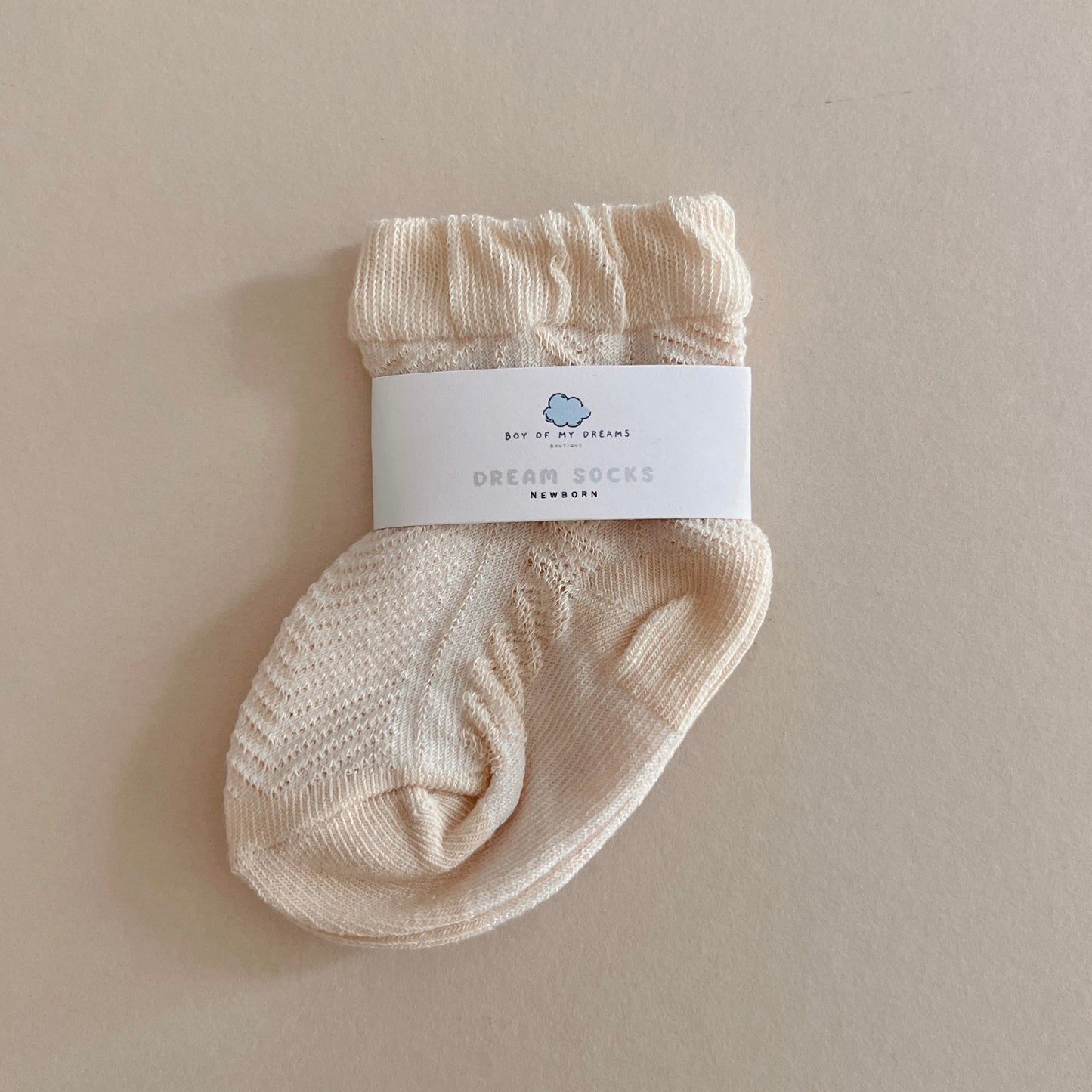 Light Camel Baby Socks