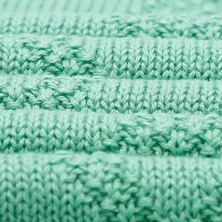 Gray Knitted Blanket