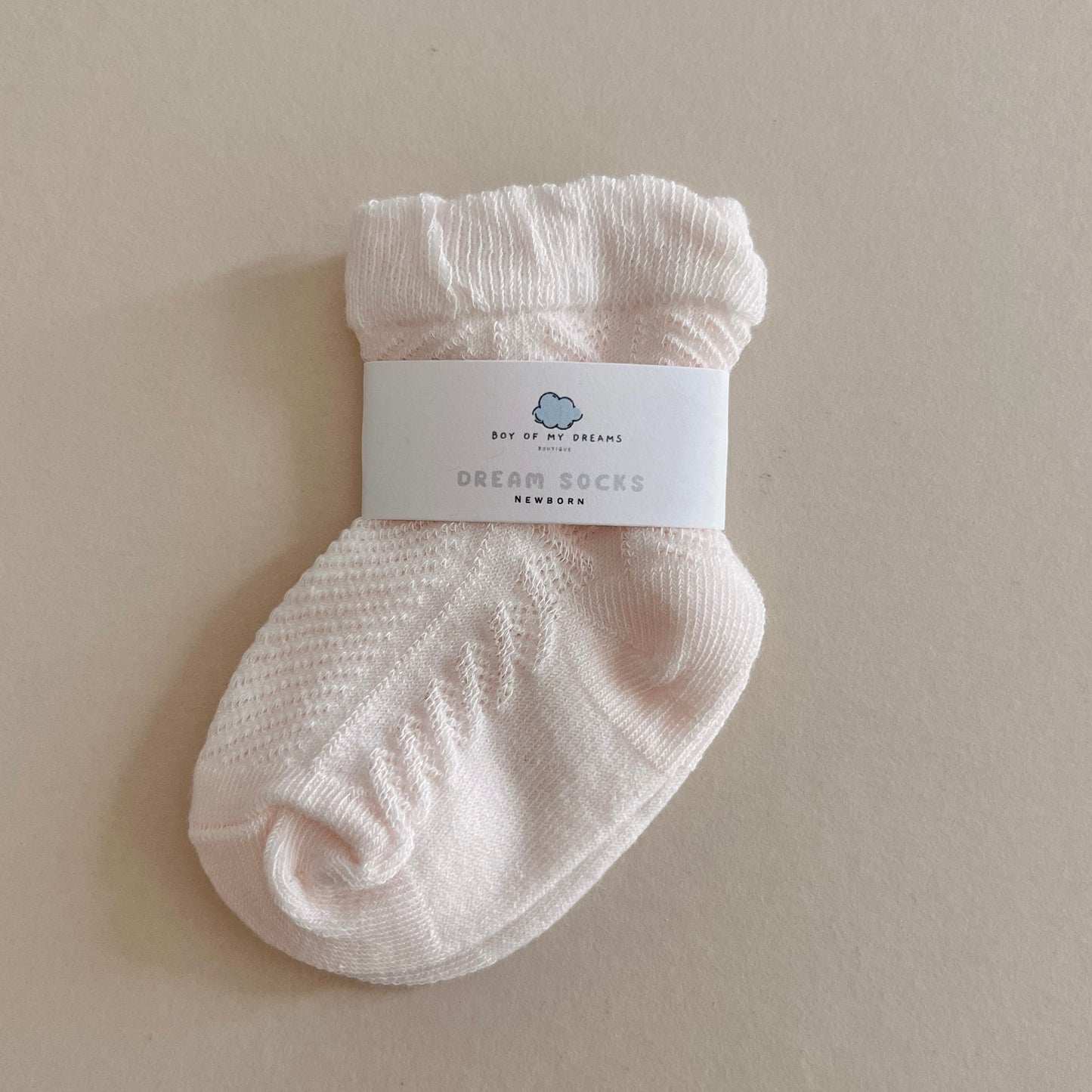 Nude Pink Baby Socks