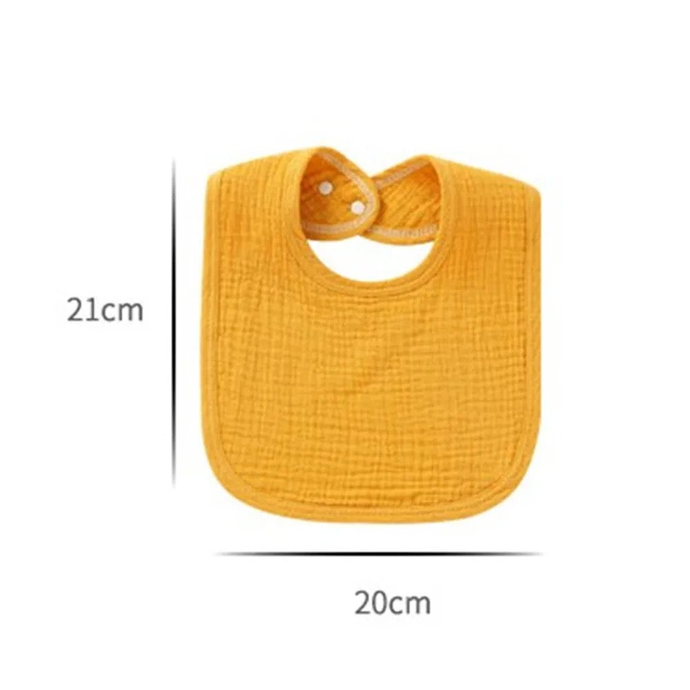 Pigeon Gray Muslin Bib