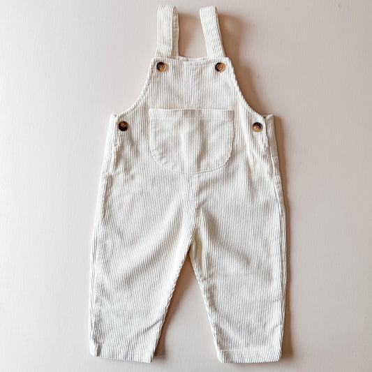 Beige Corduroy Overalls