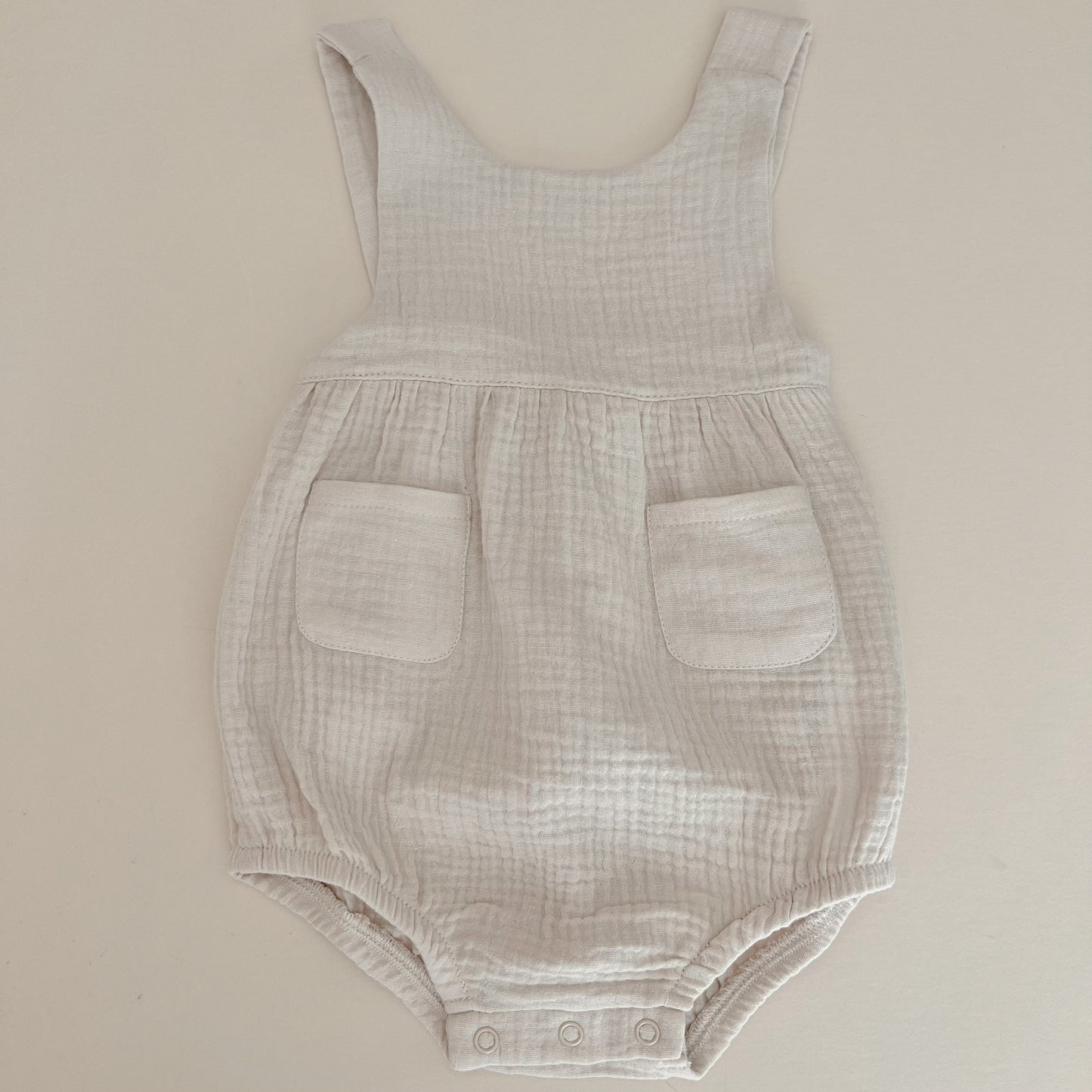 Almond Organic Cotton Romper